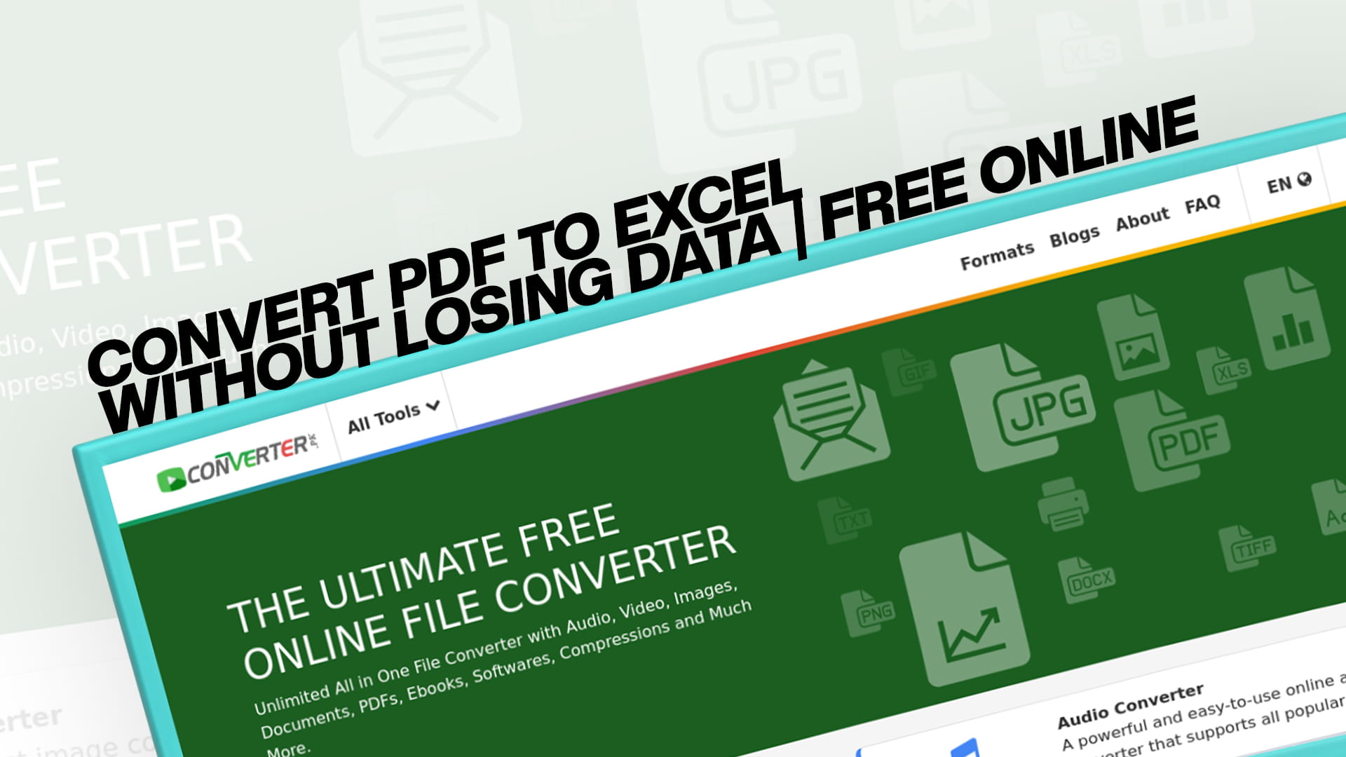 Convert PDF to Excel Without Losing Data | Free Online