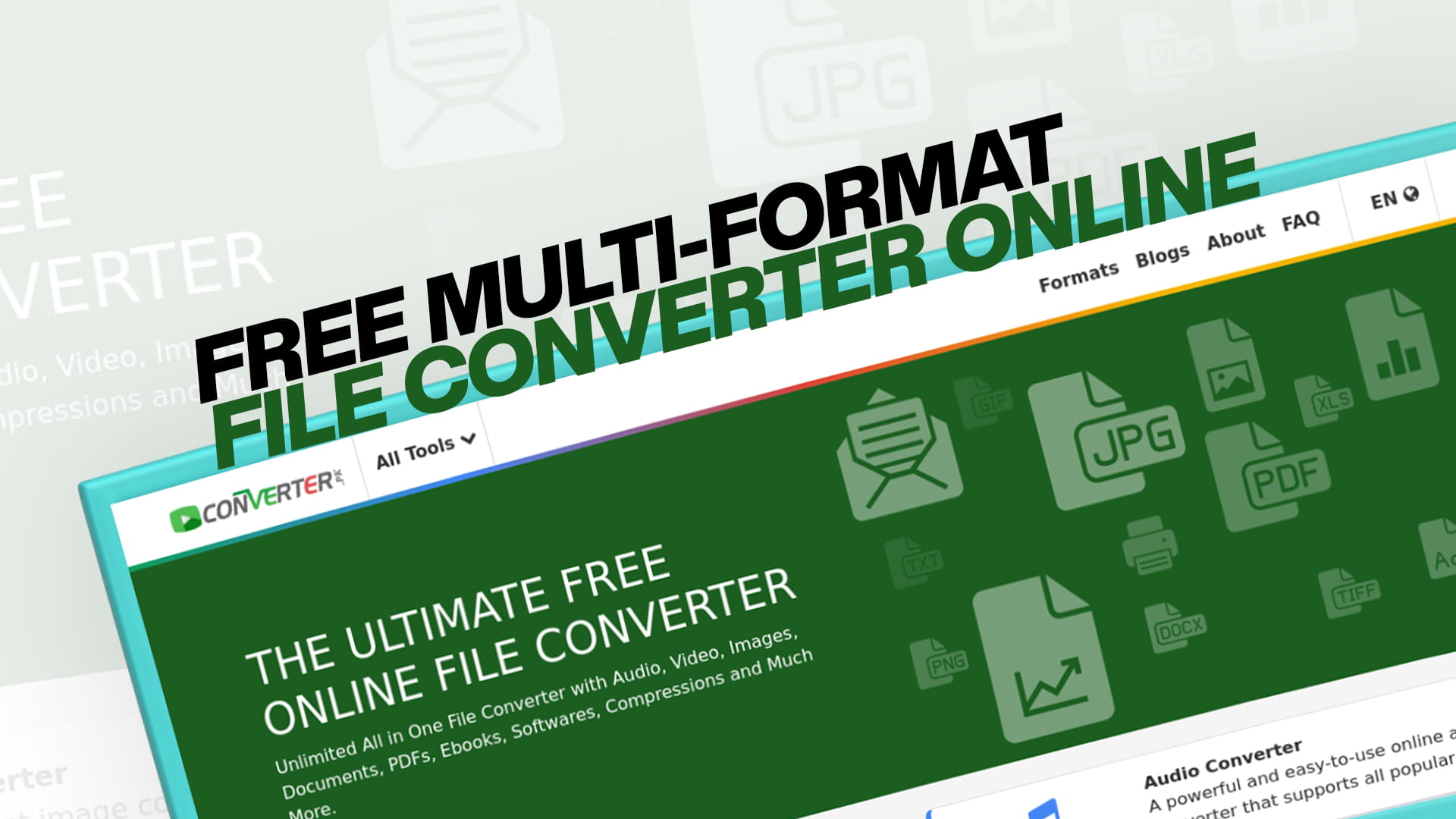 FREE MULTI-FORMAT FILE CONVERTER ONLINE